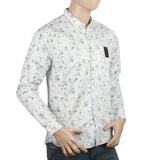 Mens Printed Casual Shirt - White, Men, Shirts, Chase Value, Chase Value