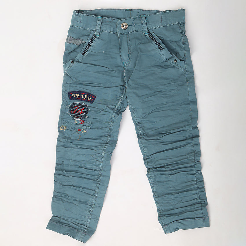 Boys Cotton Pant - Steel Blue, Kids, Boys Pants, Chase Value, Chase Value