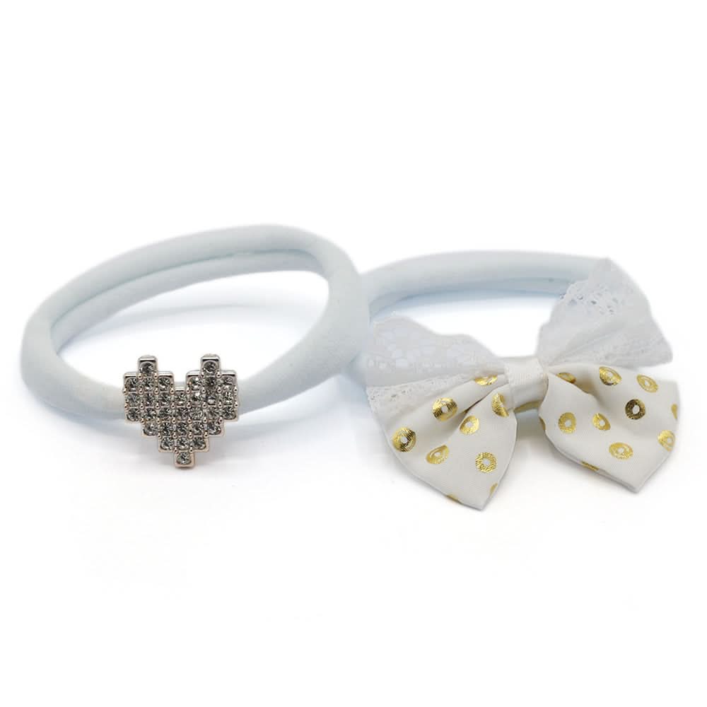Girls Hair Pony - White, Girls Hair Accessories, Chase Value, Chase Value