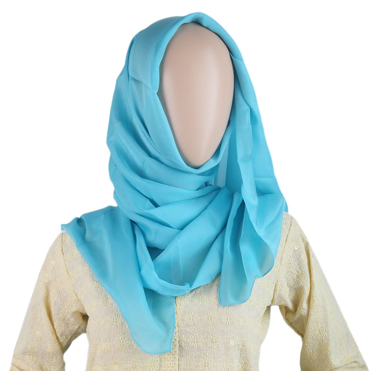 Women Plain Scarf - Cyan, Women, Shawls And Scarves, Chase Value, Chase Value