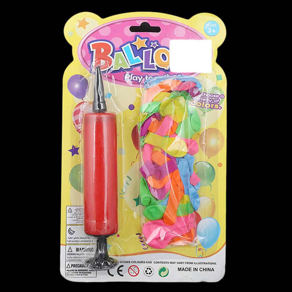 Party Balloons With Pump - Red, Kids, Balloons, Chase Value, Chase Value