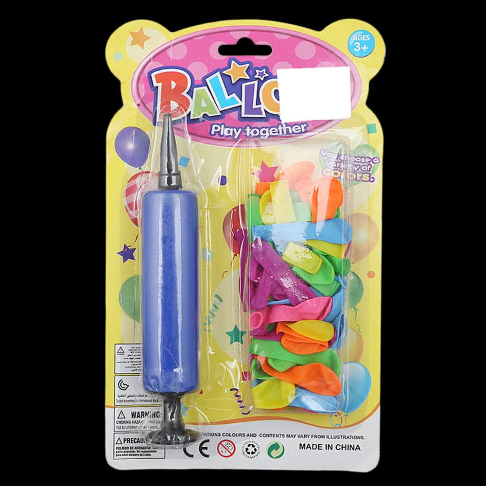 Party Balloons With Pump - Blue, Kids, Balloons, Chase Value, Chase Value