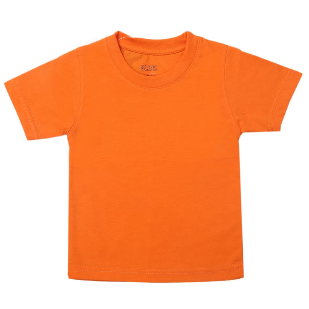 Boys Half Sleeves Logo T-Shirt - Orange, Kids, Boys T-Shirts, Chase Value, Chase Value