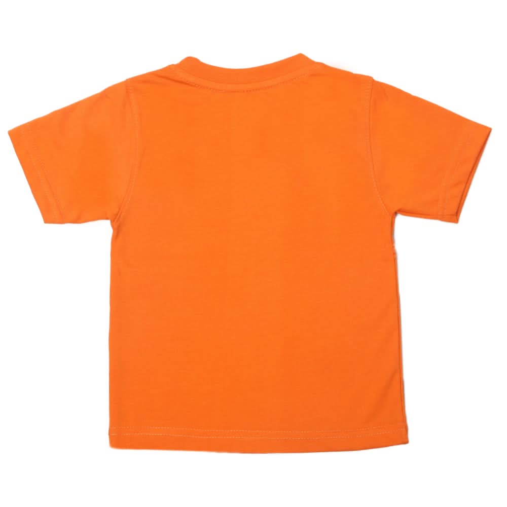 Boys Half Sleeves Logo T-Shirt - Orange, Kids, Boys T-Shirts, Chase Value, Chase Value