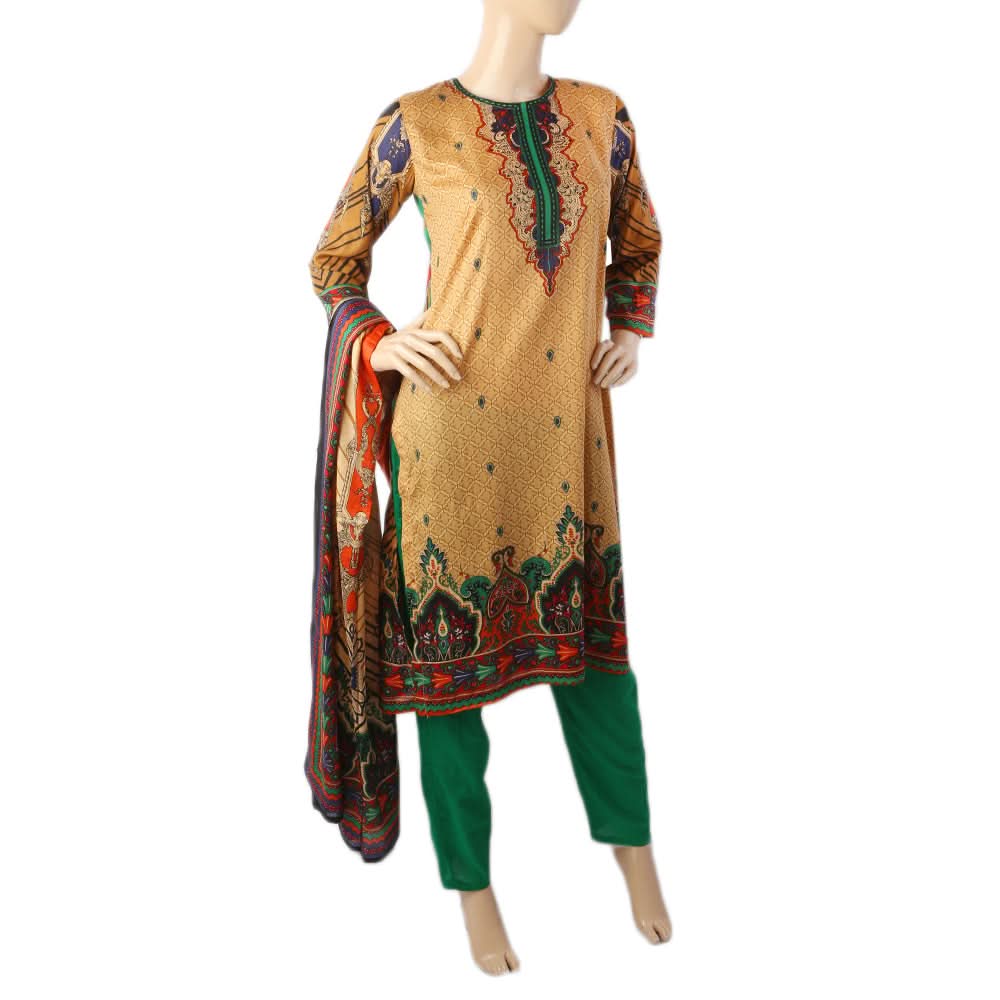Karizma Chahat Printed Lawn 3 Pcs Unstitched Suit - G, Women, 3Pcs Shalwar Suit, United Textiles, Chase Value
