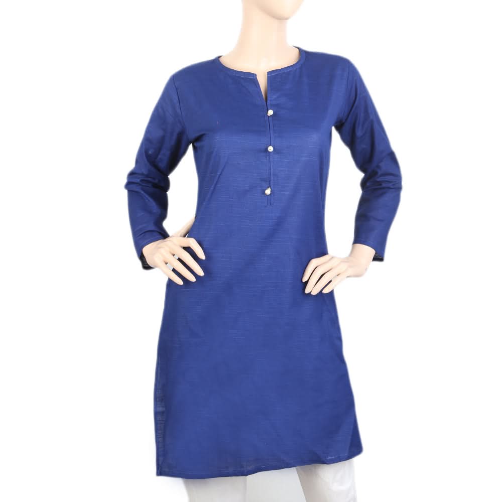 Women's Kurti - Royal Blue, Women, Ready Kurtis, Chase Value, Chase Value