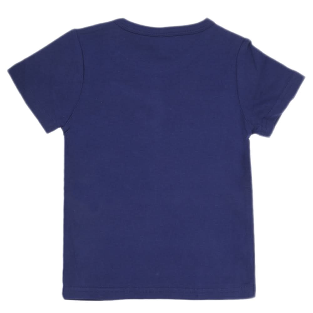 Boys Round Neck T-Shirt - Navy Blue, Kids, Boys T-Shirts, Chase Value, Chase Value