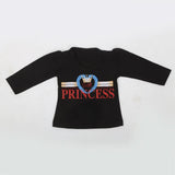 Newborn Girls Full Sleeves T-Shirt - Black, Kids, NB Girls T-Shirts, Chase Value, Chase Value