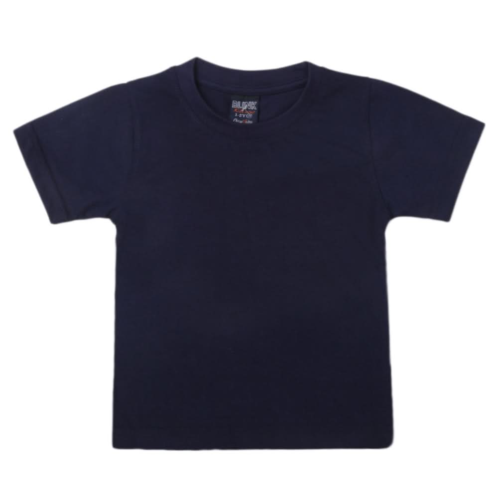 Boys Half Sleeves Logo T-Shirt - Navy Blue, Kids, Boys T-Shirts, Chase Value, Chase Value