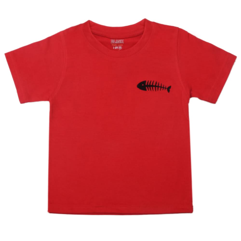 Boys Half Sleeves Logo T-Shirt - Red, Kids, Boys T-Shirts, Chase Value, Chase Value