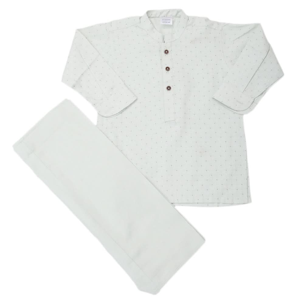 Newborn Printed Kurta Shalwar L.C 8099-A,B - Light Green, Kids, NB Boys Shalwar Suits, Chase Value, Chase Value