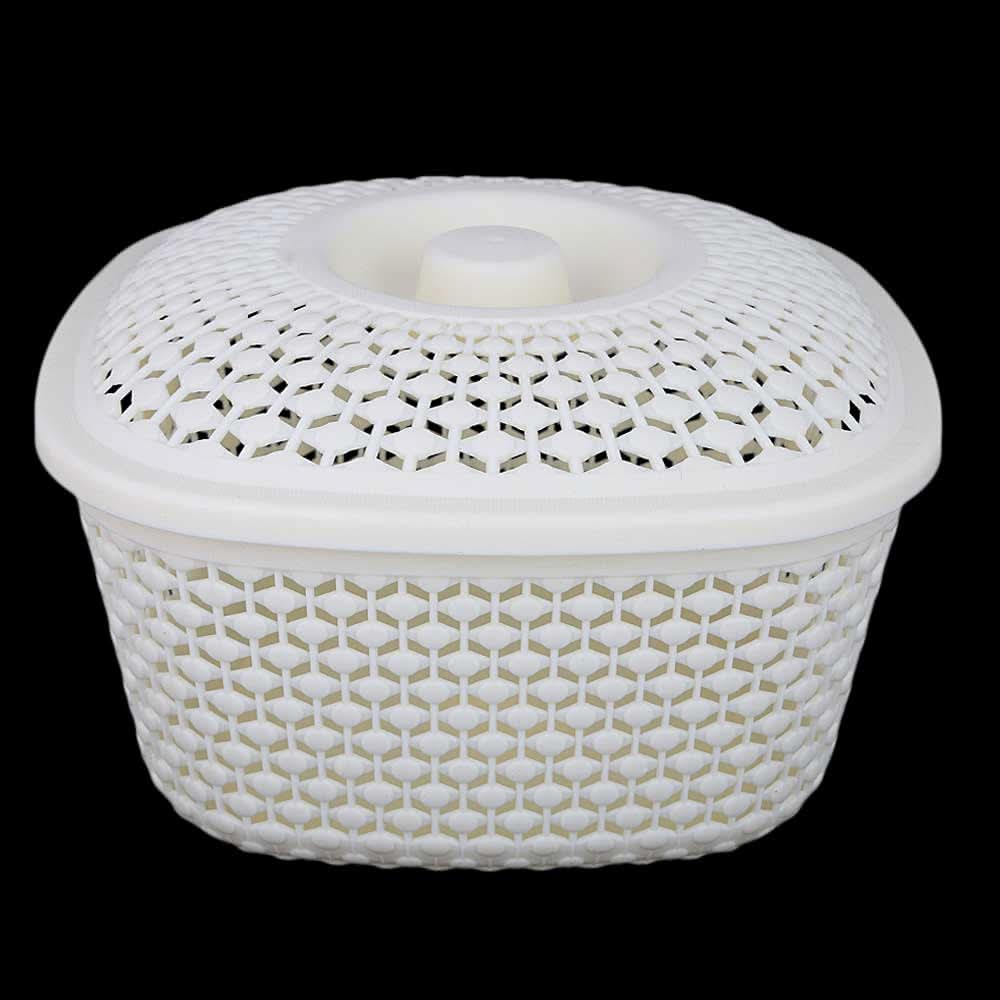 Plastic Basket With Cover - Fawn, Home & Lifestyle, Storage Boxes, Chase Value, Chase Value