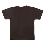 Boys Half Sleeves Logo T-Shirt - Dark Brown, Kids, Boys T-Shirts, Chase Value, Chase Value