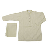Newborn Printed Kurta Shalwar L.C 8099-A,B - Yellow, Kids, NB Boys Shalwar Suits, Chase Value, Chase Value