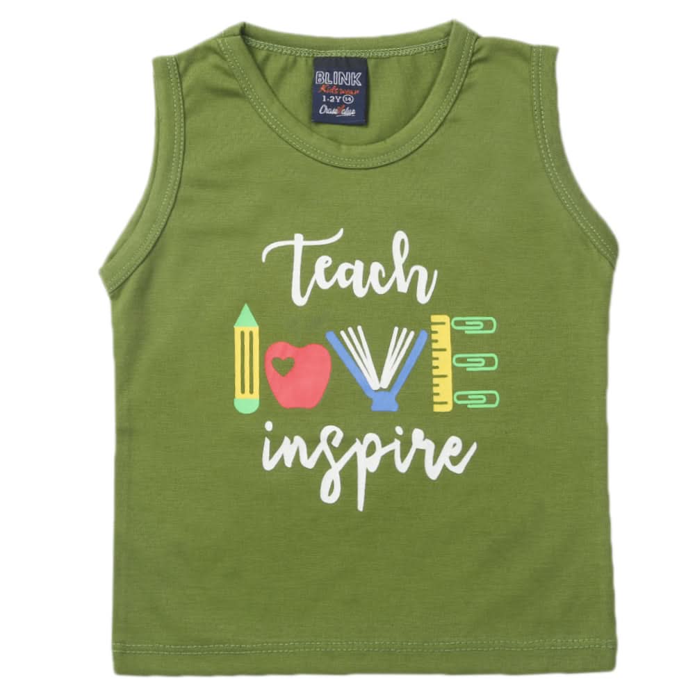 Boys Sando - Olive Green, Kids, Boys Sando, Chase Value, Chase Value