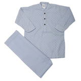 Newborn Printed Kurta Shalwar L.C 8099-A,B - Blue, Kids, NB Boys Shalwar Suits, Chase Value, Chase Value
