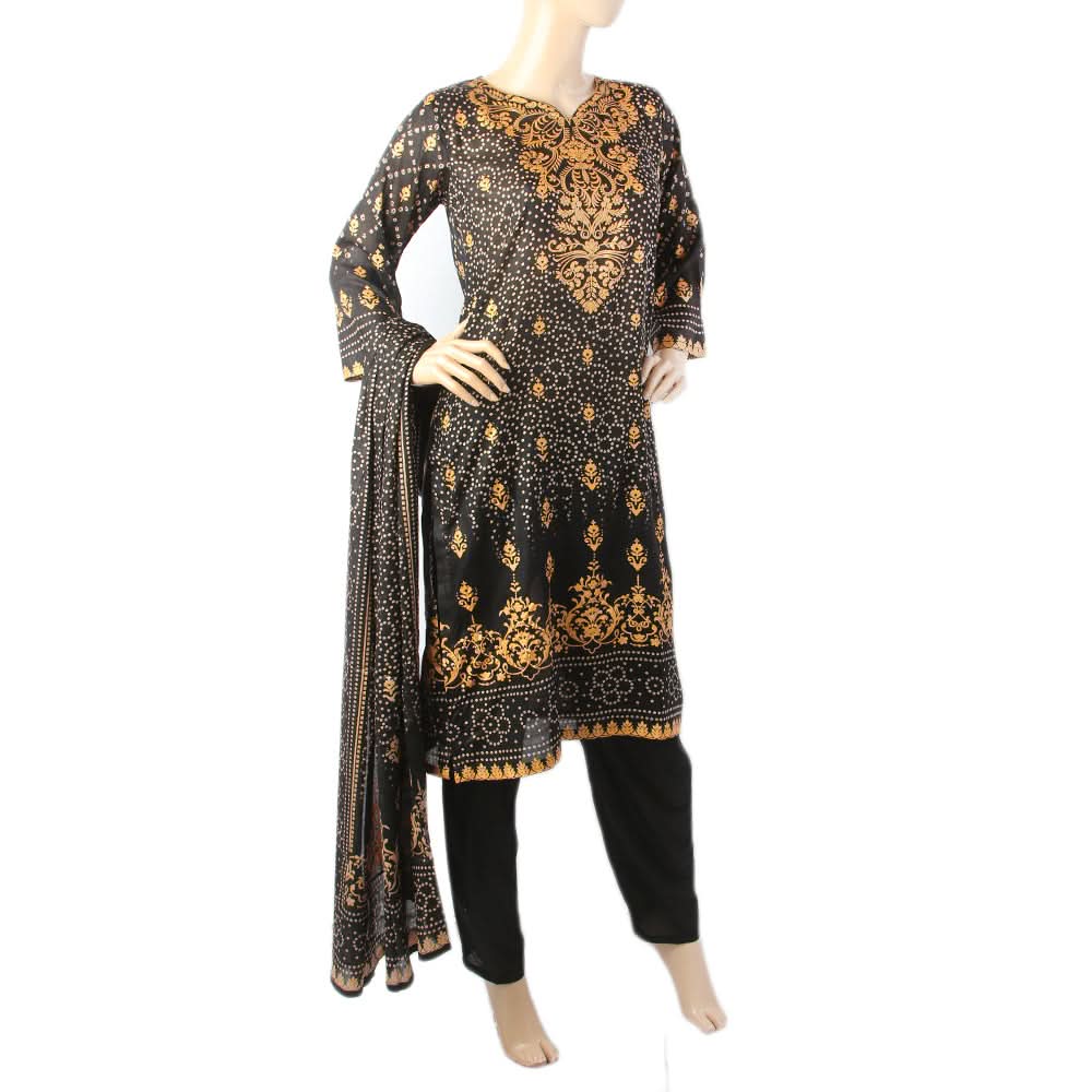Karizma Chahat Printed Lawn 3 Pcs Unstitched Suit - J, Women, 3Pcs Shalwar Suit, United Textiles, Chase Value