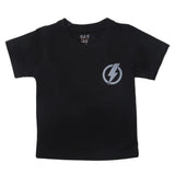 Boys Half Sleeves Logo T-Shirt - Black, Kids, Boys T-Shirts, Chase Value, Chase Value