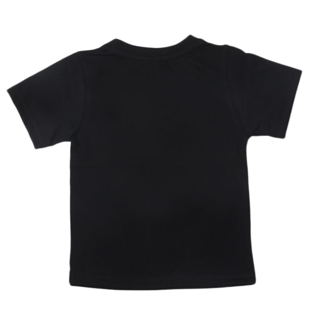 Boys Half Sleeves Logo T-Shirt - Black, Kids, Boys T-Shirts, Chase Value, Chase Value