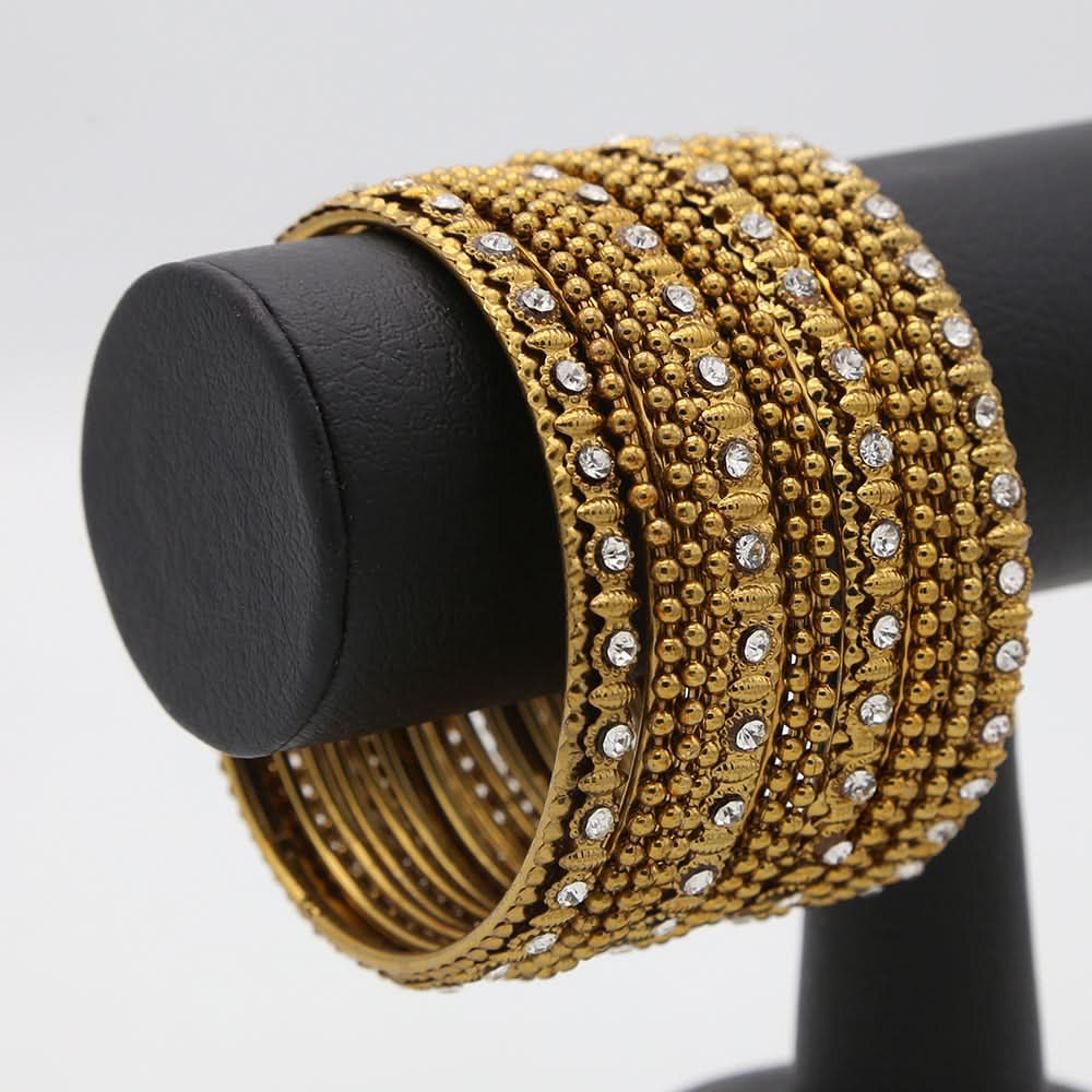 Women's Bangle Set - Golden, Women, Bangles & Bracelets, Chase Value, Chase Value