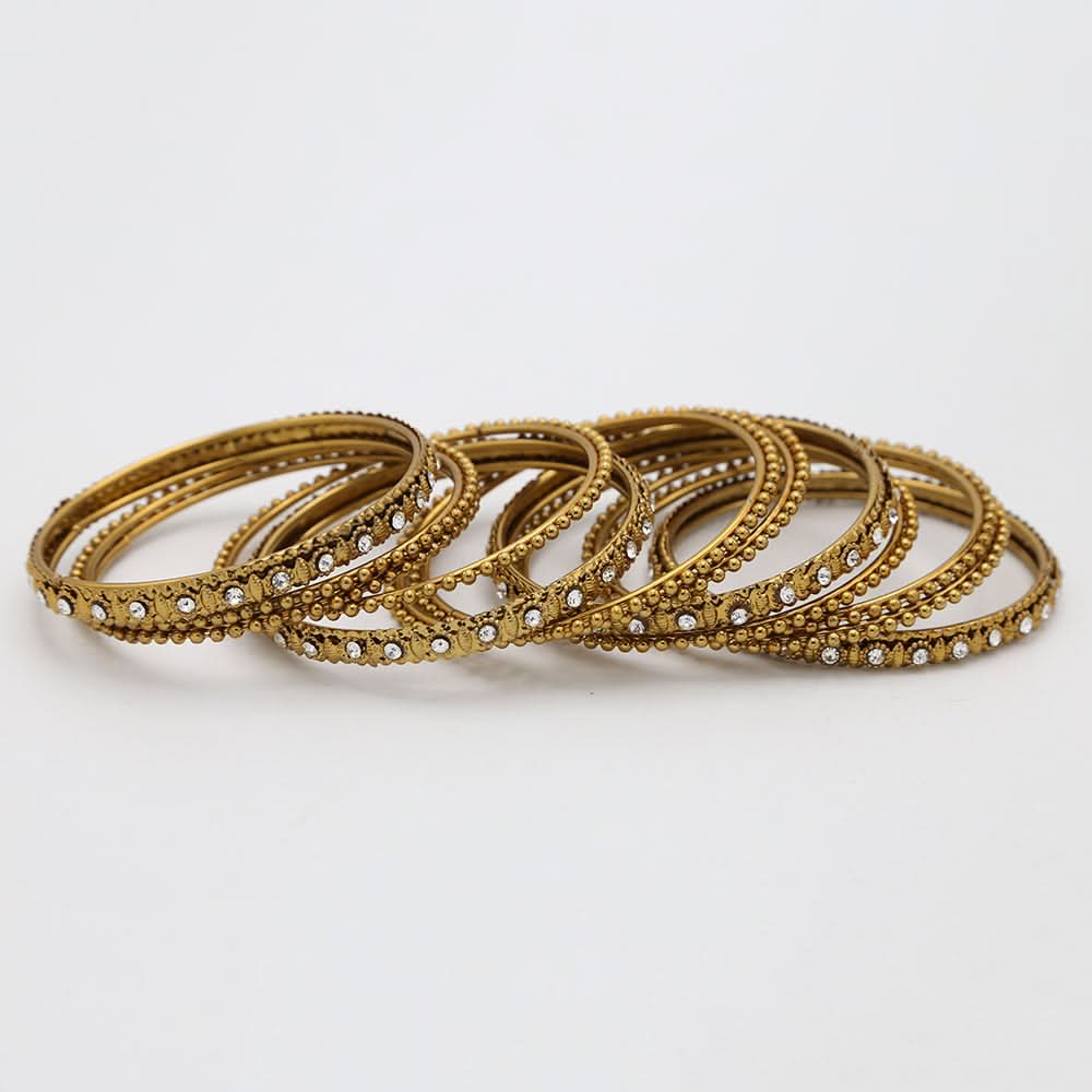Women's Bangle Set - Golden, Women, Bangles & Bracelets, Chase Value, Chase Value