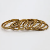 Women's Bangle Set - Golden, Women, Bangles & Bracelets, Chase Value, Chase Value