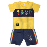 Newborn Boys Half Sleeves Suit - Yellow, Kids, NB Boys Sets And Suits, Chase Value, Chase Value