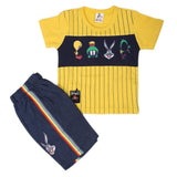 Newborn Boys Half Sleeves Suit - Yellow, Kids, NB Boys Sets And Suits, Chase Value, Chase Value