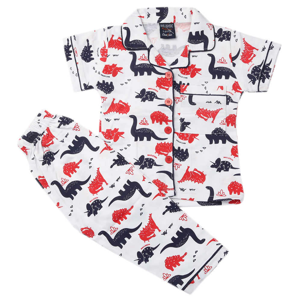 Boys Half Sleeves Night Suit - Red, Boys Sets & Suits, Chase Value, Chase Value