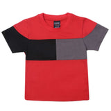 Boys Half Sleeves Logo T-Shirt - Red, Kids, Boys T-Shirts, Chase Value, Chase Value