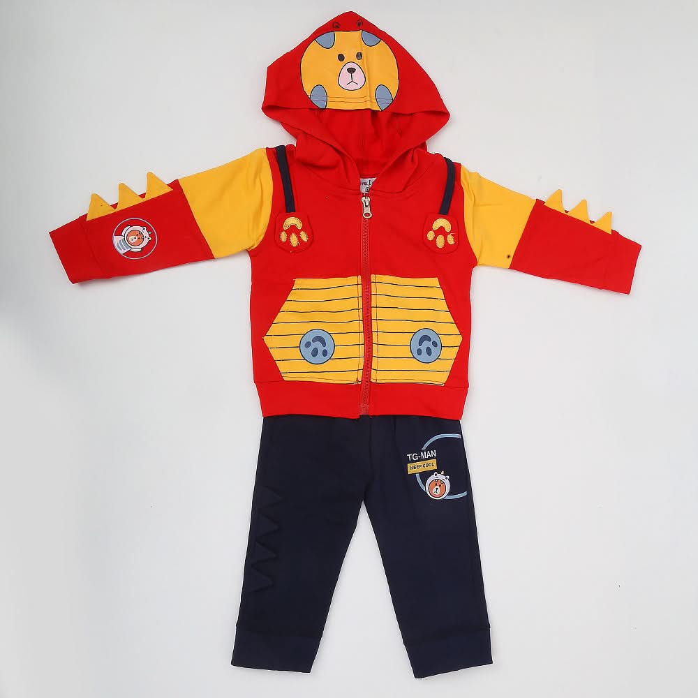 Boys Full Sleeves Suit - Red, Kids, Boys Sets And Suits, Chase Value, Chase Value