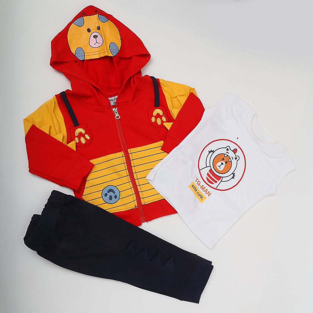 Boys Full Sleeves Suit - Red, Kids, Boys Sets And Suits, Chase Value, Chase Value