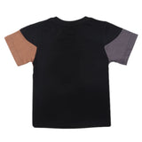 Boys Half Sleeves Logo T-Shirt - Black, Kids, Boys T-Shirts, Chase Value, Chase Value