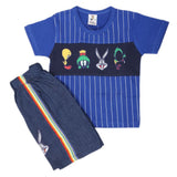 Newborn Boys Half Sleeves Suit - Royal Blue, Kids, NB Boys Sets And Suits, Chase Value, Chase Value