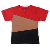 Boys Half Sleeves Logo T-Shirt - Red, Kids, Boys T-Shirts, Chase Value, Chase Value