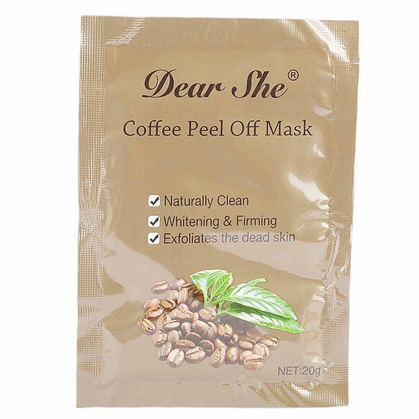 Dear She Coffee Peel Off Mask - 20g, Beauty & Personal Care, Masks, Chase Value, Chase Value