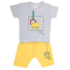 Newborn Boys Half Sleeves Suit - Yellow, Kids, NB Boys Sets And Suits, Chase Value, Chase Value