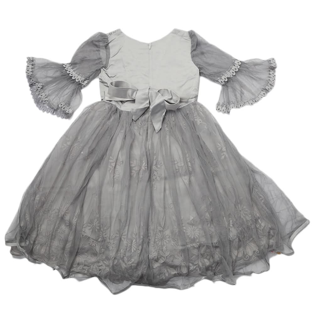 Girls Frock - Grey, Kids, Girls Frocks, Chase Value, Chase Value