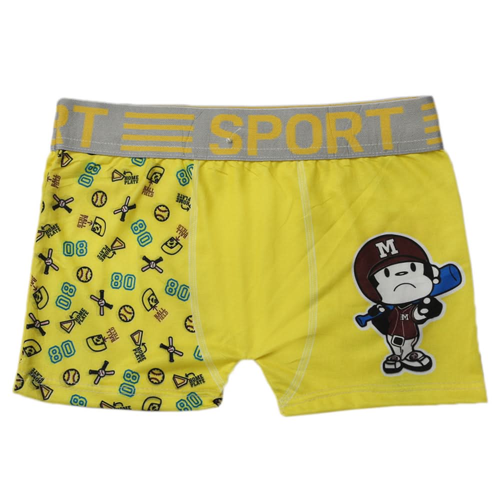 Boys Boxer Mix Print - Yellow, Kids, Boys Underwear, Chase Value, Chase Value