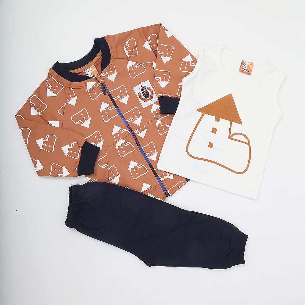 Boys Full Sleeves Suit - Brown, Kids, Boys Sets And Suits, Chase Value, Chase Value