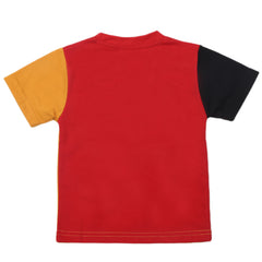 Boys Half Sleeves Logo T-Shirt - Red, Kids, Boys T-Shirts, Chase Value, Chase Value