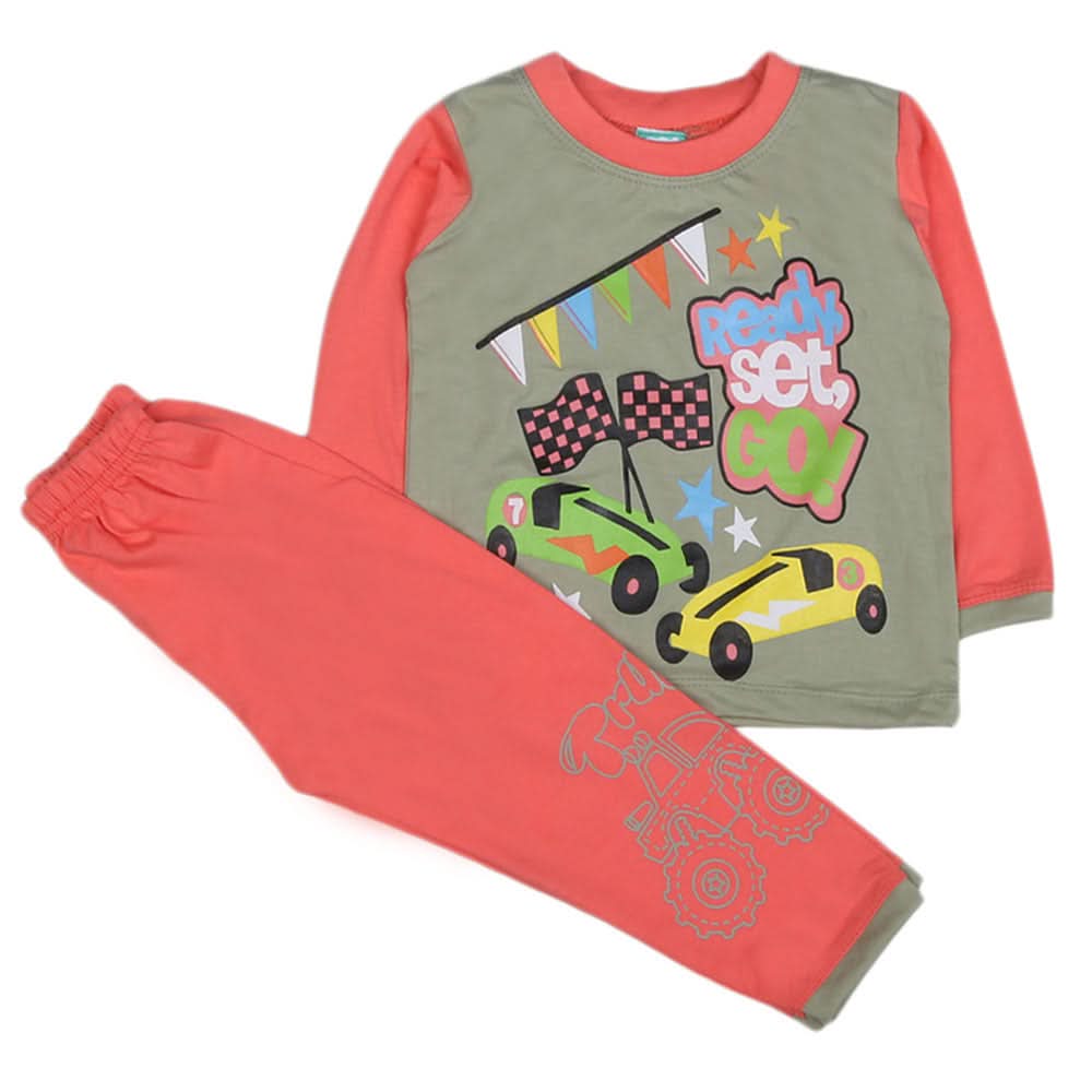 Boys Full Sleeves 2 Pcs Suit - Green, Kids, Boys Sets And Suits, Chase Value, Chase Value