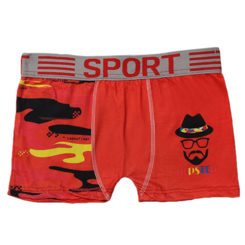 Boys Boxer Mix Print - Red, Kids, Boys Underwear, Chase Value, Chase Value