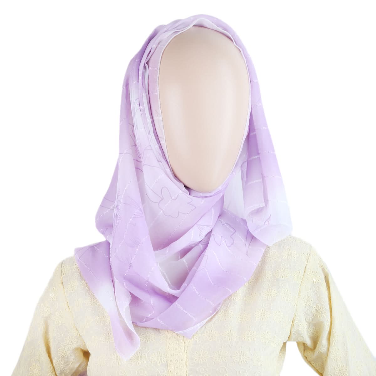 Women Chiffon Scarf - T1 - Purple, Women, Shawls And Scarves, Chase Value, Chase Value