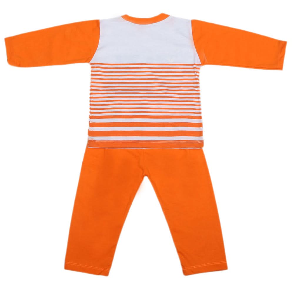 Boys Full Sleeves 2 Pcs Suit - Orange, Kids, Boys Sets And Suits, Chase Value, Chase Value
