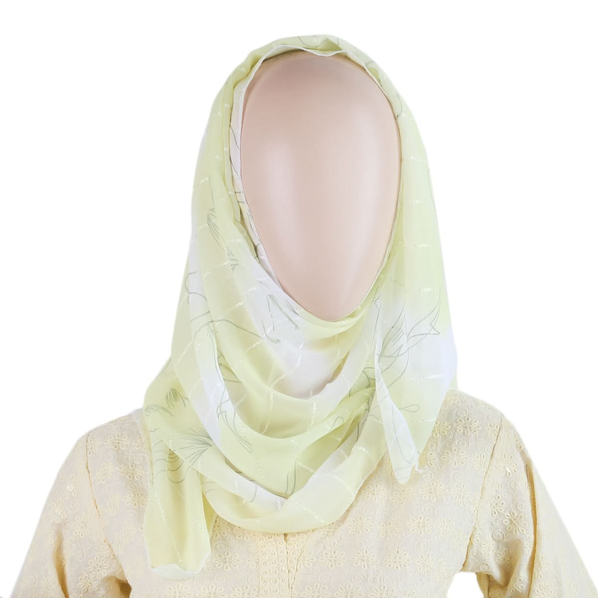 Women Chiffon Scarf - T1 - Yellow, Women, Shawls And Scarves, Chase Value, Chase Value
