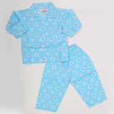 Boys Full Sleeves Night Suit - Blue, Kids, Boys Sets And Suits, Chase Value, Chase Value