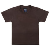 Boys Half Sleeves Logo T-Shirt - Dark Brown, Kids, Boys T-Shirts, Chase Value, Chase Value