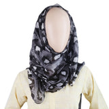 Women Printed Silk Scarf - Black, Women, Shawls And Scarves, Chase Value, Chase Value