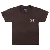 Boys Half Sleeves Logo T-Shirt - Dark Brown, Kids, Boys T-Shirts, Chase Value, Chase Value